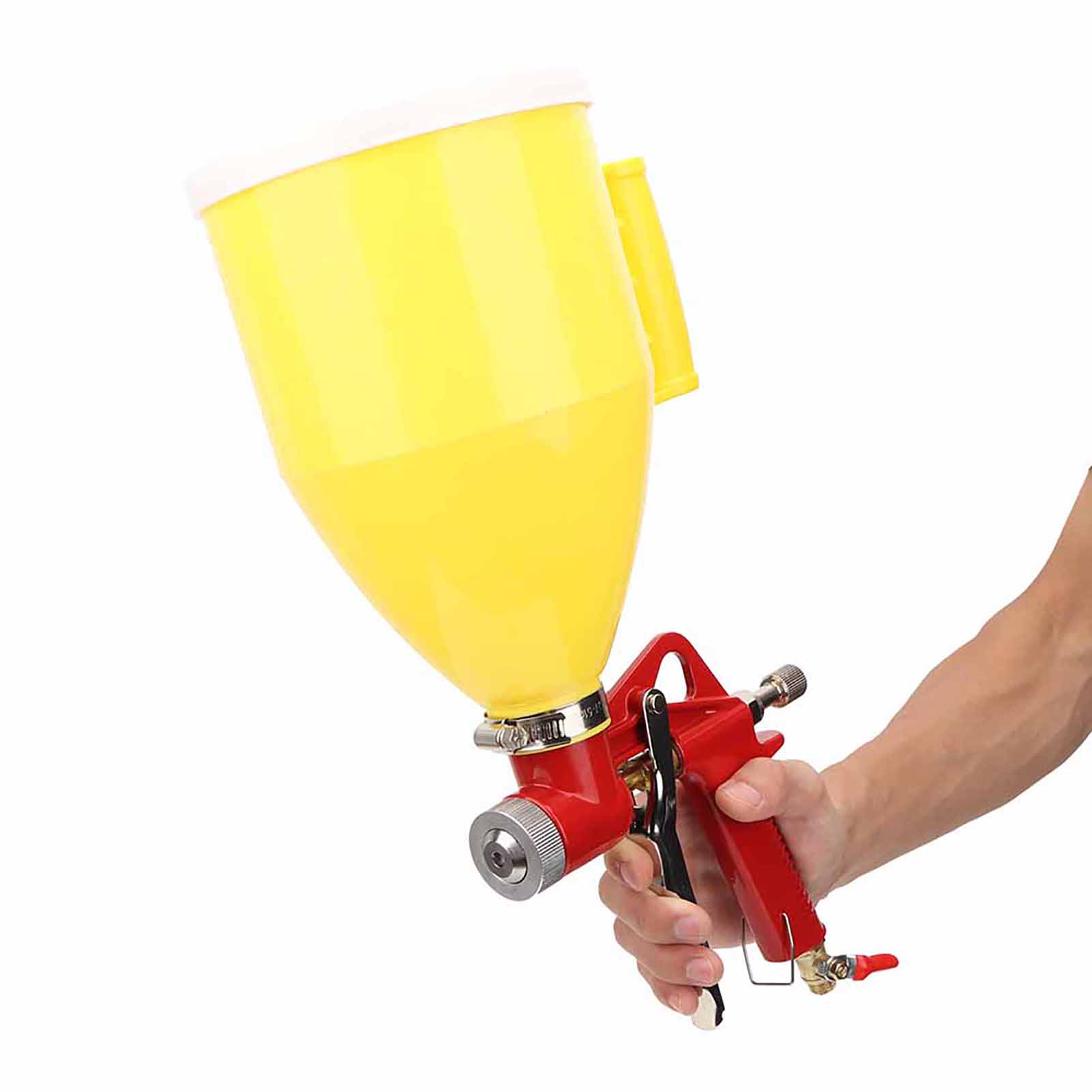 3-liter-druckluftsprühgerät Aus Kunststoff Mit 1/4-zoll-trichter, Geeignet Für Wandanstriche Und Heimdekoration (4/6/8 Mm)