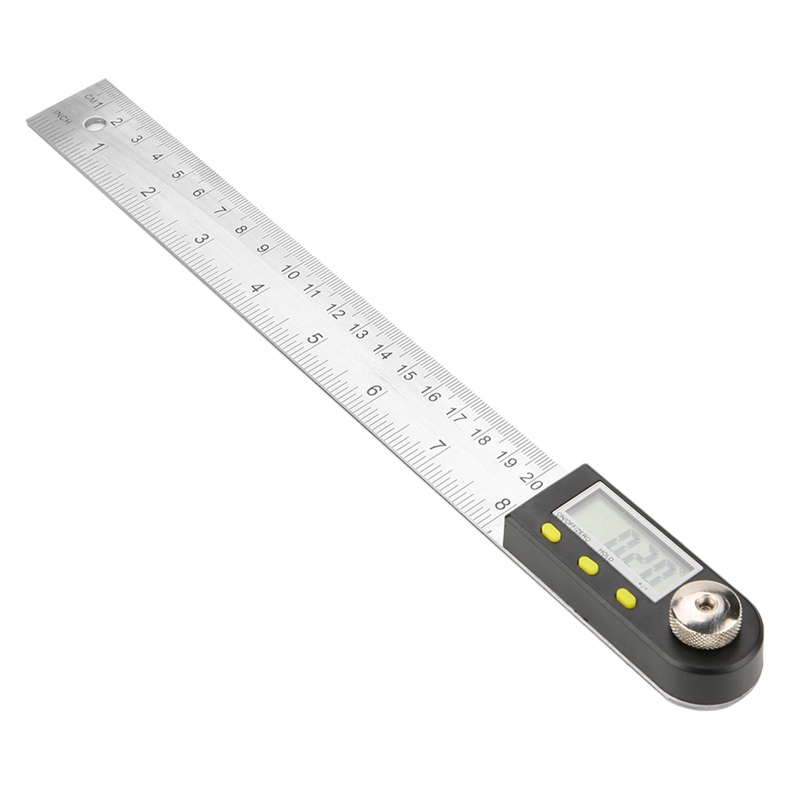 Elektronischer Winkelmesser Aus Edelstahl, Digitaler Winkelmesser, Winkelmesser, Gehrungslehre, Lineal, 10–390 Mm