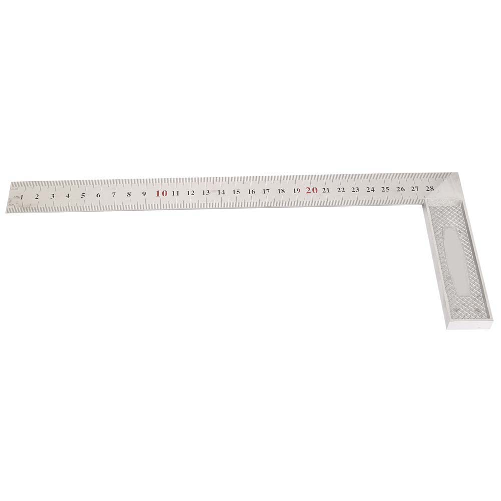30 Cm Langes 90-grad-lineal Aus Aluminiumlegierung Mit Gerader Kante, Rechteckiges Lineal (standard)