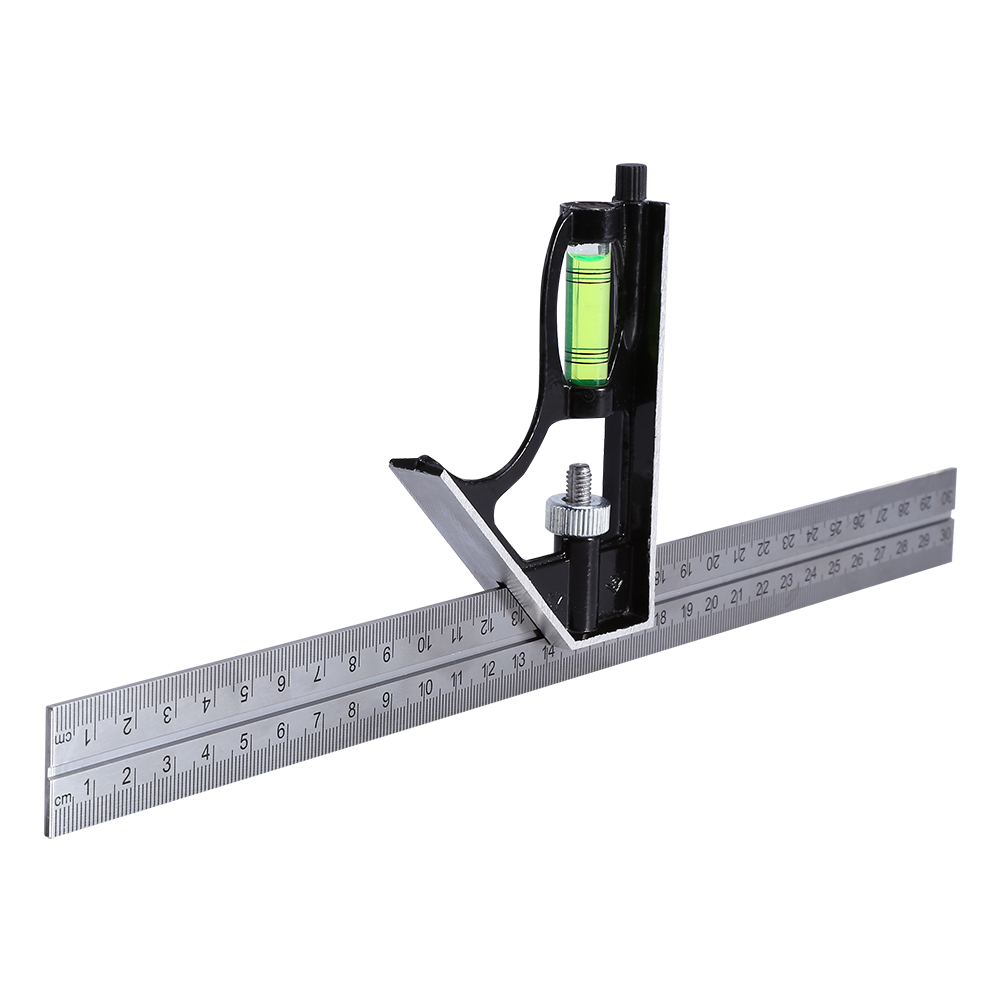 300 Mm 12" - Verstellbarer Ingenieur-kombinationswinkelsatz, Winkellineal Gd