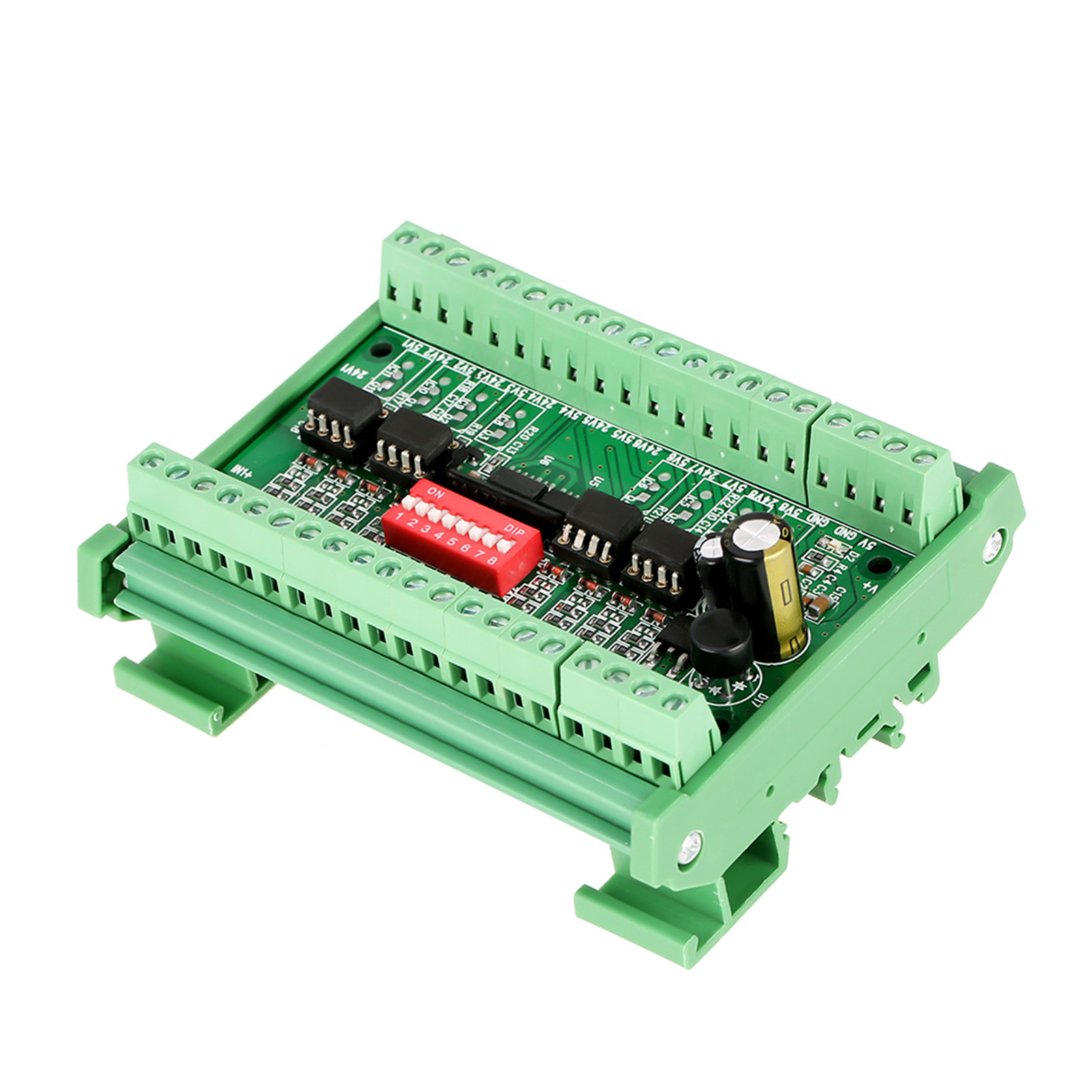 1 Stück 8-kanal Npn/pnp - Npn 5v/24v Rechtecksignalwandler, Pegelwandler 10 Mhz