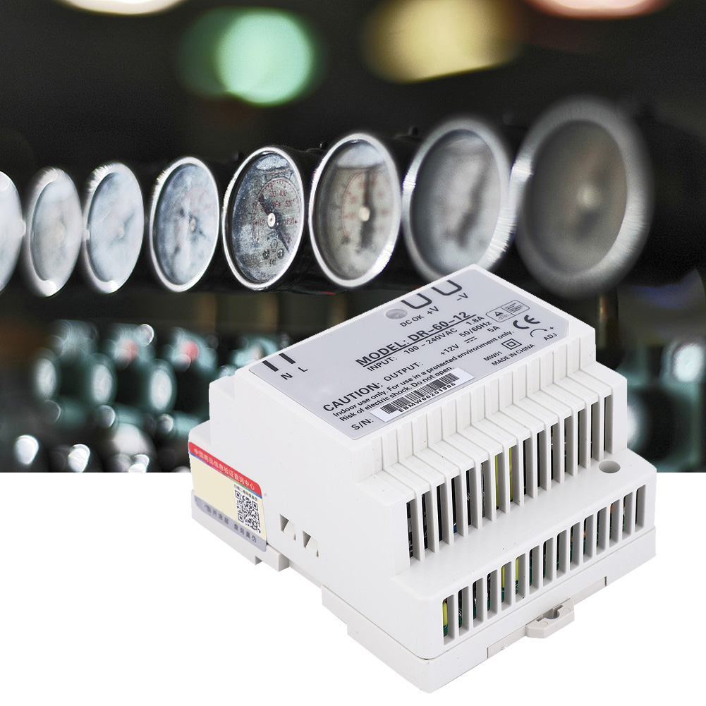 Dr-60-12 Netzteil, Hochpräzise, Einzelausgang, Pwm, Din-schiene, 60 W, 100–240 V