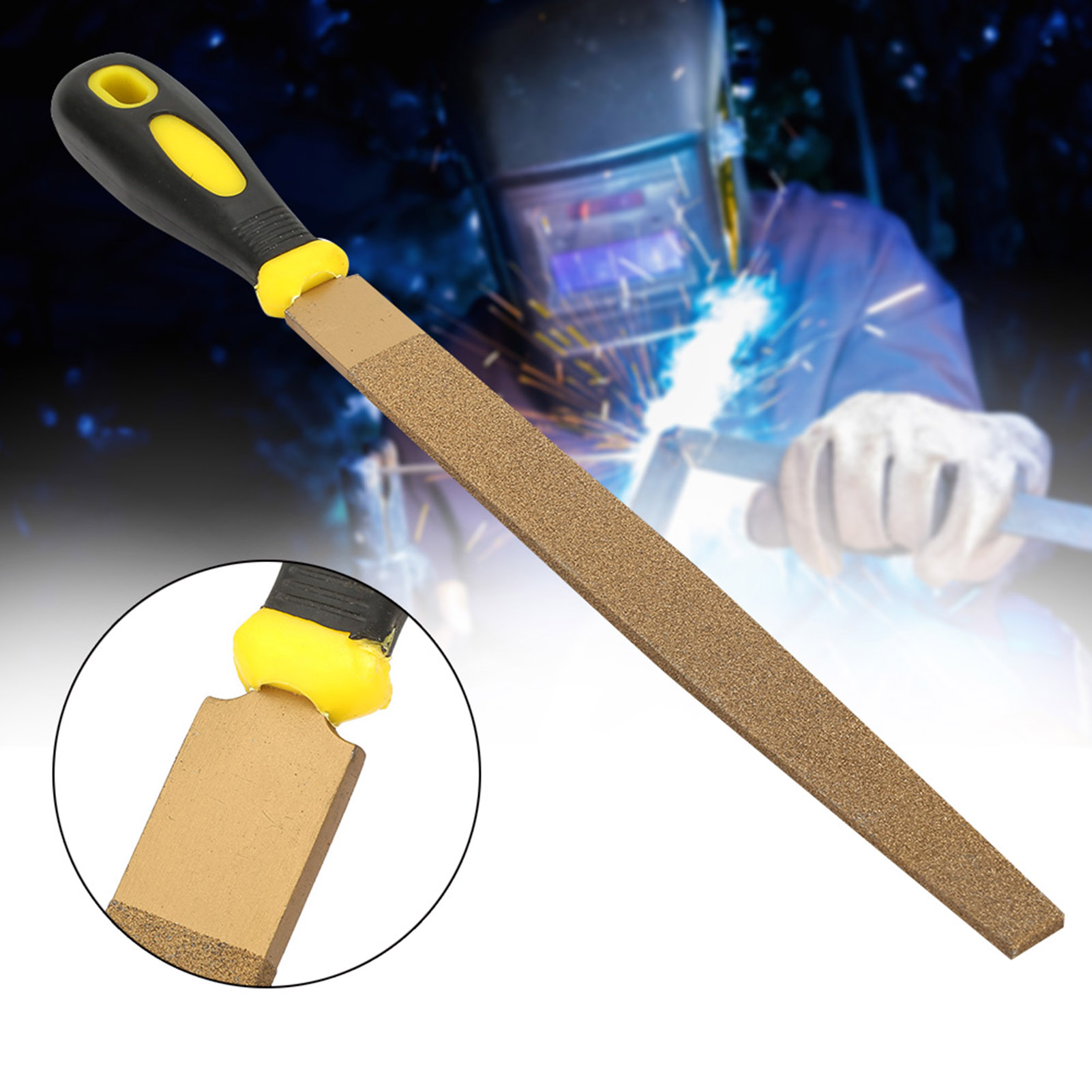 6" - 12" Diamantgelötete Feilen, Flache Raspeln Zum Schärfen, Schleifen Und Schnitzen Von Hartmetall-handwerkzeugen (8)