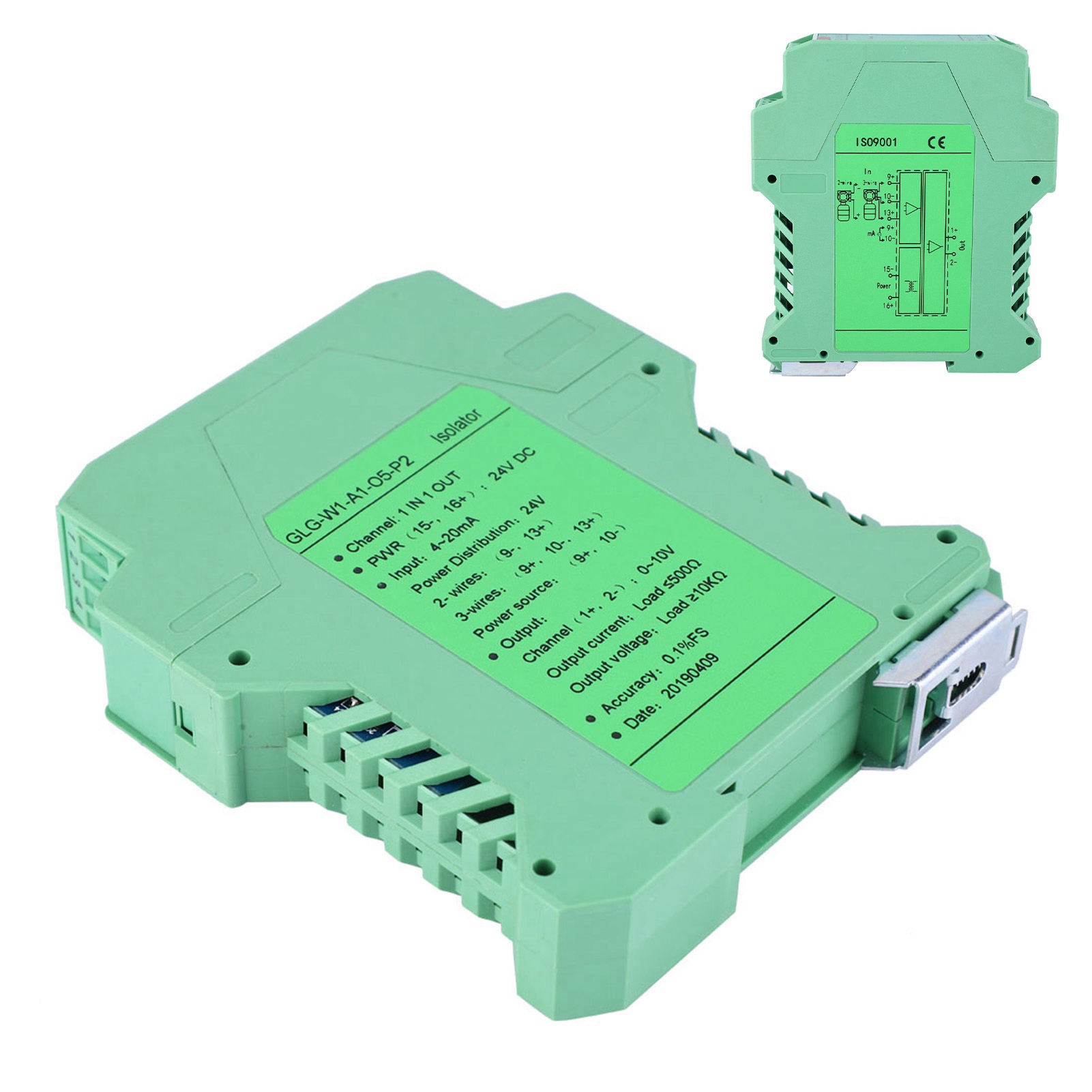 Dc 24v Dc-stromsignal-isolationstransmitter 4-20ma Sps-erkennungssignaltransformator (2)