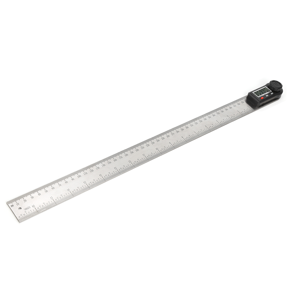 Elektronischer 2-in-1-winkelmesser Mit Digitalanzeige, 0-360°-holzbearbeitungslineal, Multifunktions-winkelmesser (500 Mm)