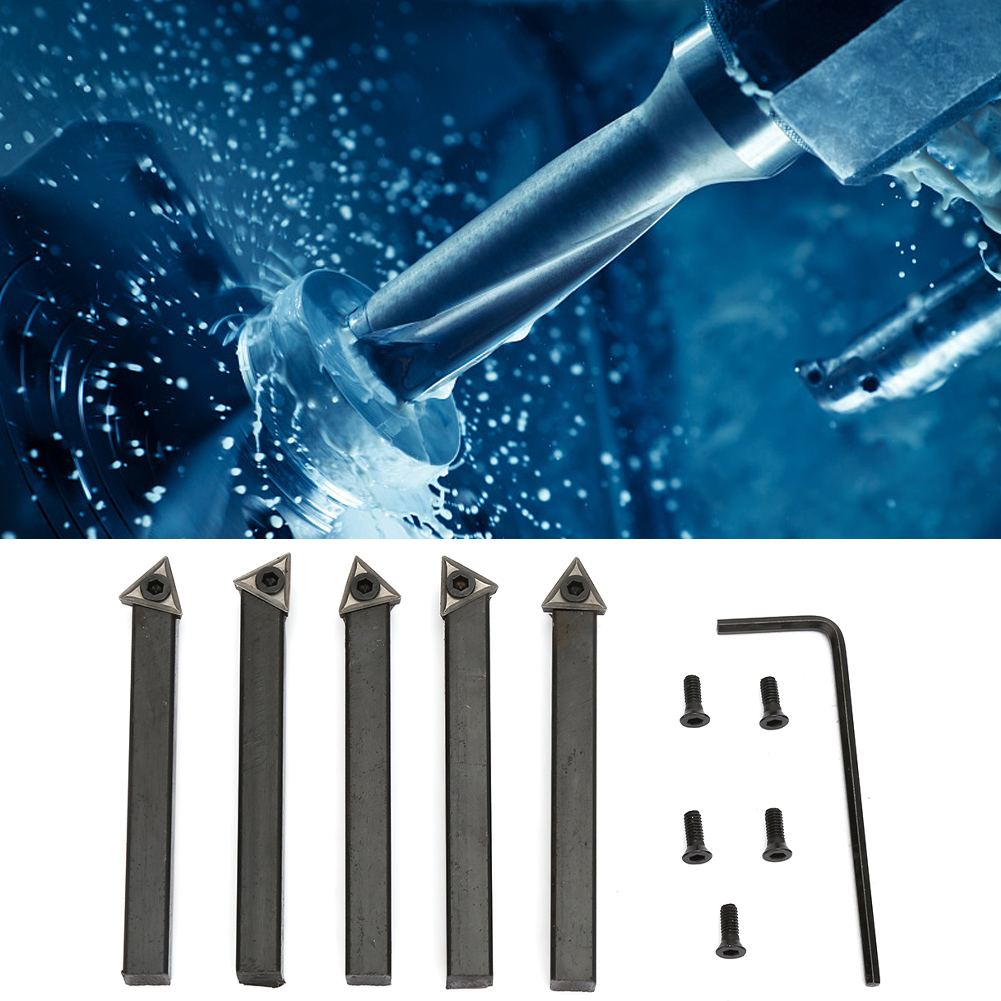5 Stück 6 Mm Hartmetall-dreheinsätze Zum Drehen