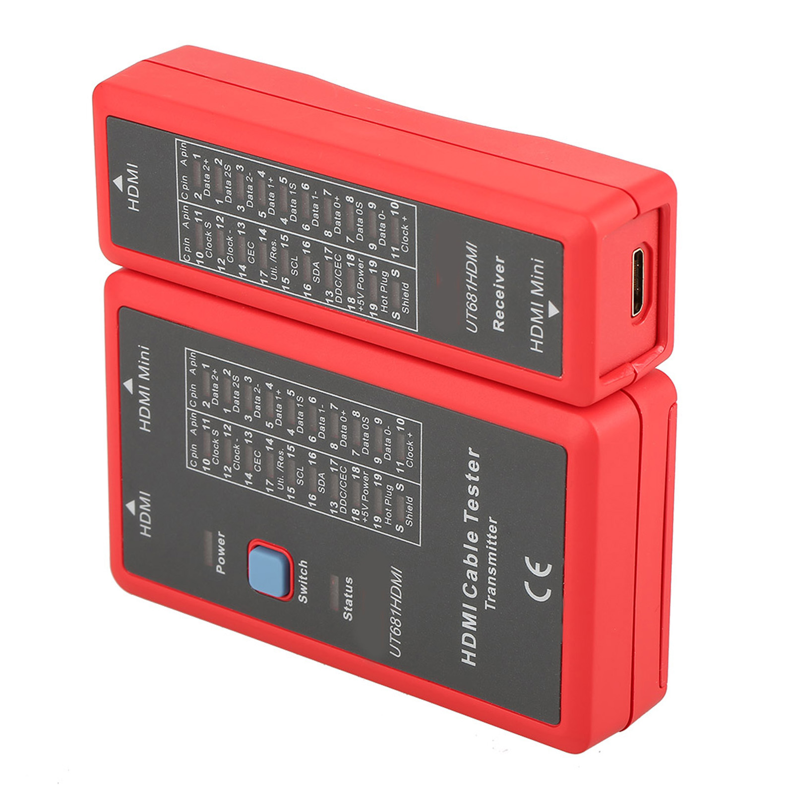 Ut681hdmi Hdmi-mini-hdmi-datenkabeltester Mit 20 Led-statusanzeigen