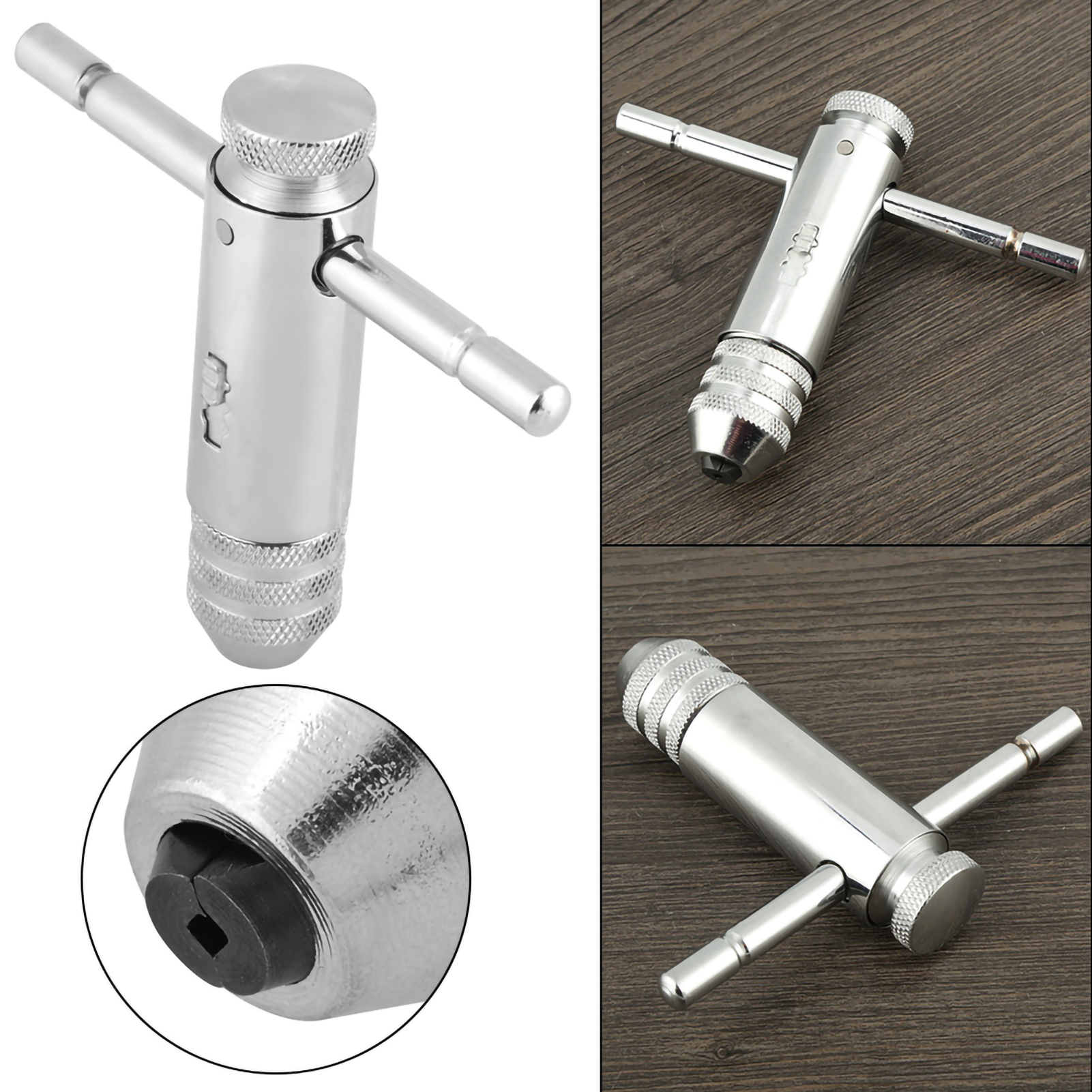Neu: 3–8 Mm Wende-ratschengewindebohrerhalter Mit T-griff, M3–m8, Geeignet Für Gewindebohrer Und Backentreiber