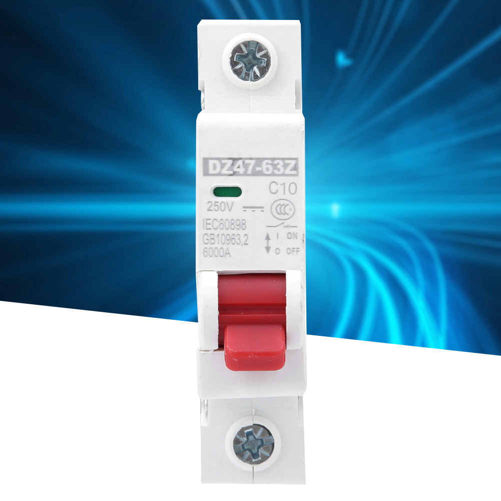 12 Stück Dz47-63z Dc250v 1p Mcb-leistungsschalter, Luftleistungsschalter, Schutzschaltungen Für Solaranlagen, 10 A