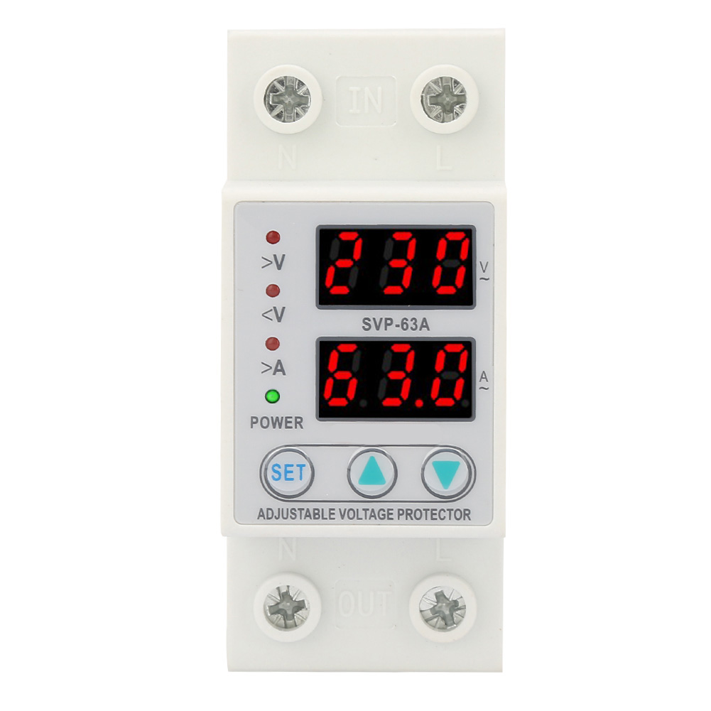 Doppelte Led-anzeige, Einphasig, Einstellbare Spannung Und Strombegrenzung, 230 V Wechselstrom, 63 A