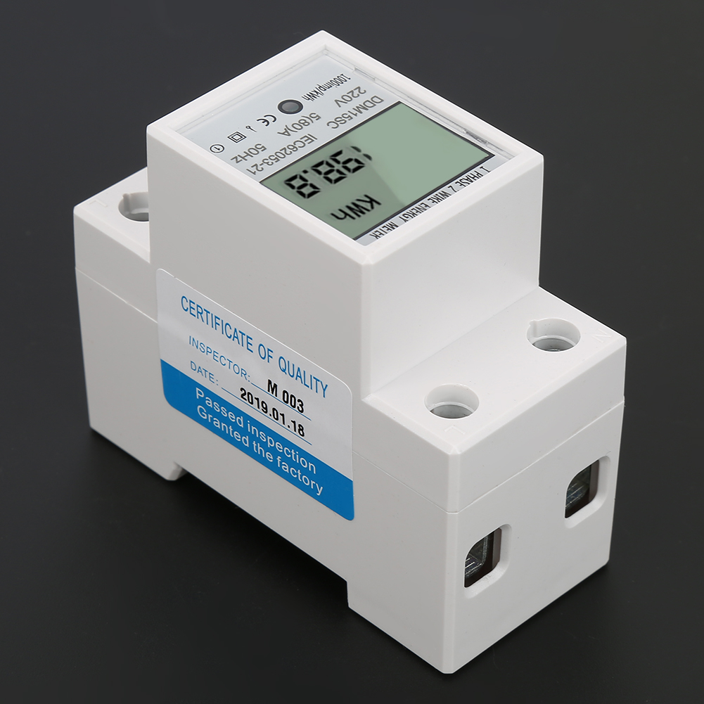 5-80a Ddm15sc Einphasen-elektronikzähler (kwh) Mit Lcd-digitalanzeige Zur Din-schienenmontage, Kwh