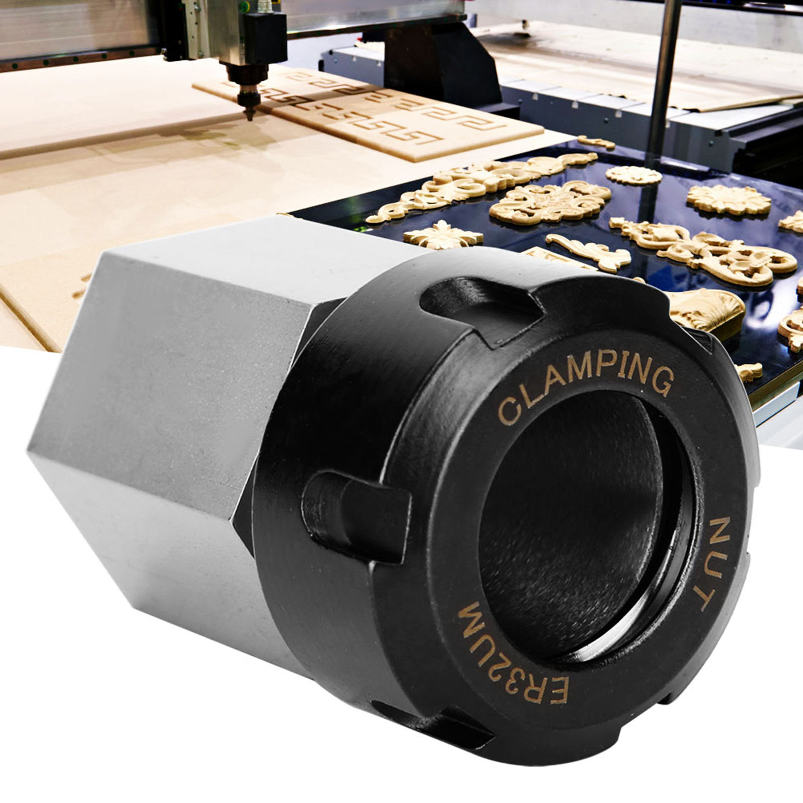 Er-32 Sechskant-spannzangenblock, Vierkant-spannzangenhalter Für Cnc-drehmaschinen Und Graviermaschinen