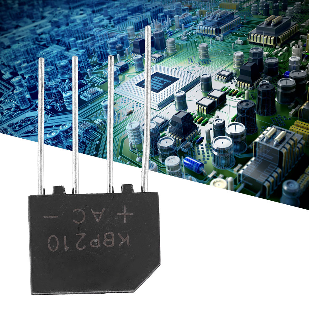 2a 1000v Diodenbrücke Kbp210 Flachgleichrichterbrücke Für Elektronische Schaltungen (10 Stück)
