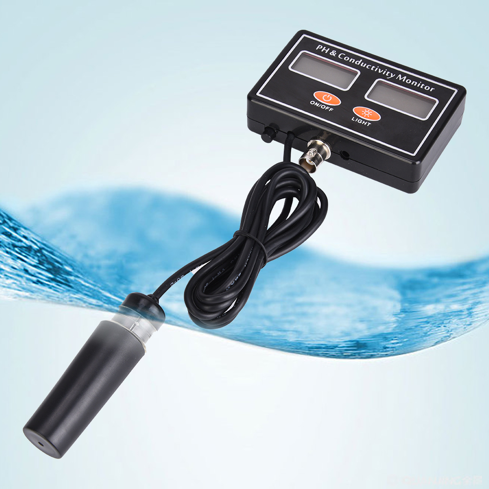Online-wasserqualitätsmessgerät Für Ph-wert Und Elektrische Leitfähigkeit Mit Austauschbarem Ph-sensor, 220 V, Eu-stecker
