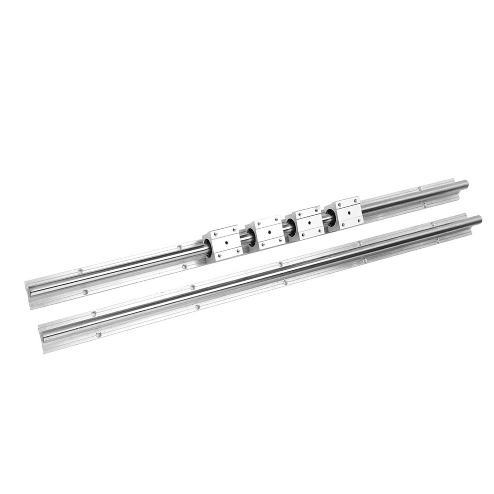 2 Stück Sbr16-750mm 16mm Linearführungen, 4 Sbr16uu Lagerblöcke, Cnc-teile