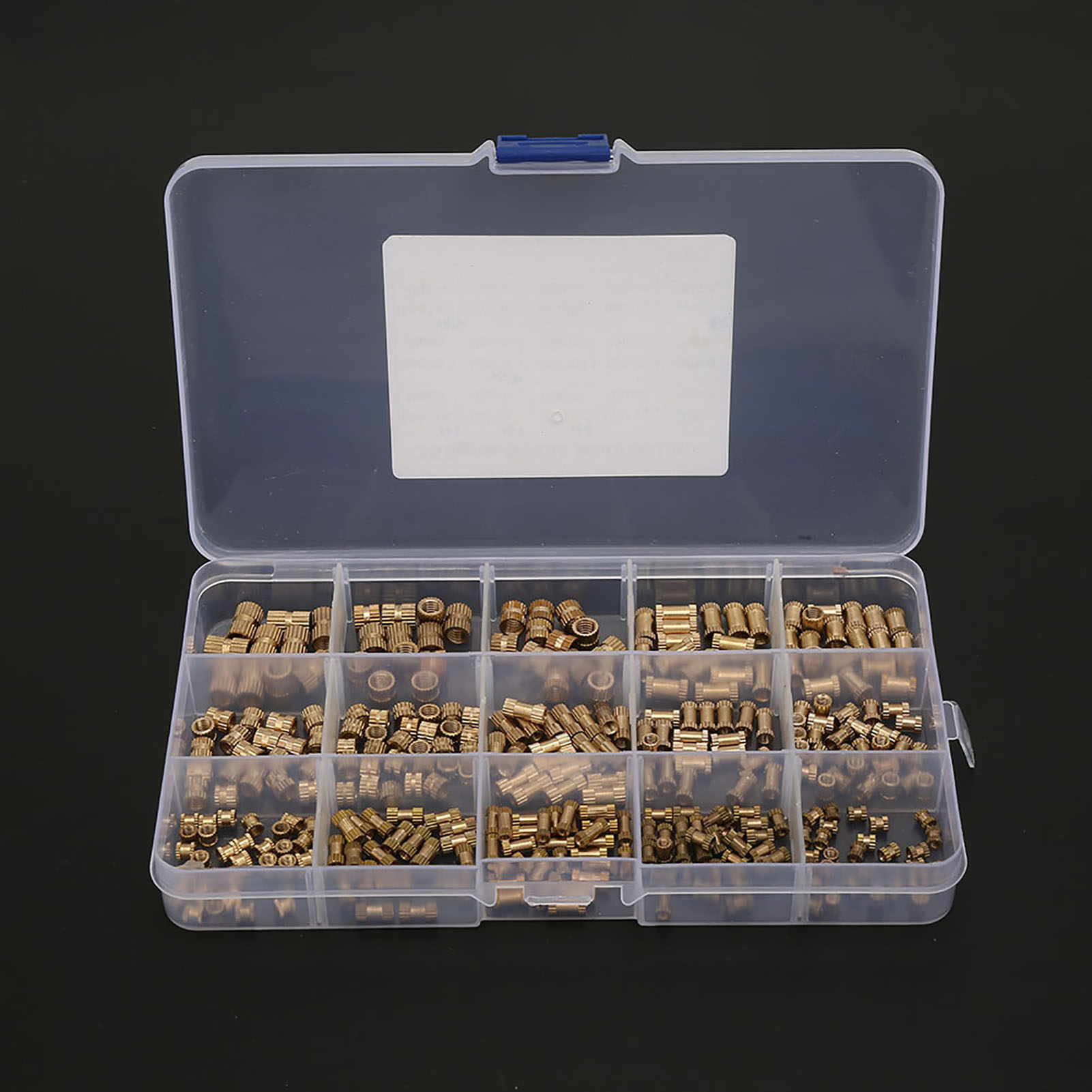330-teiliger Satz Messingmuttern M2, M3, M4 Und M5 Für Isolierpfosten (rändelmuttern)