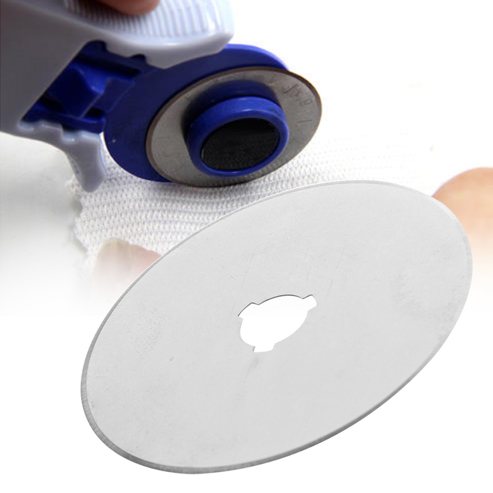 10-teiliges Ersatzset Mit Rollenklingen Für Sks-7 Stoff- Und Papierschneider (60 Mm)
