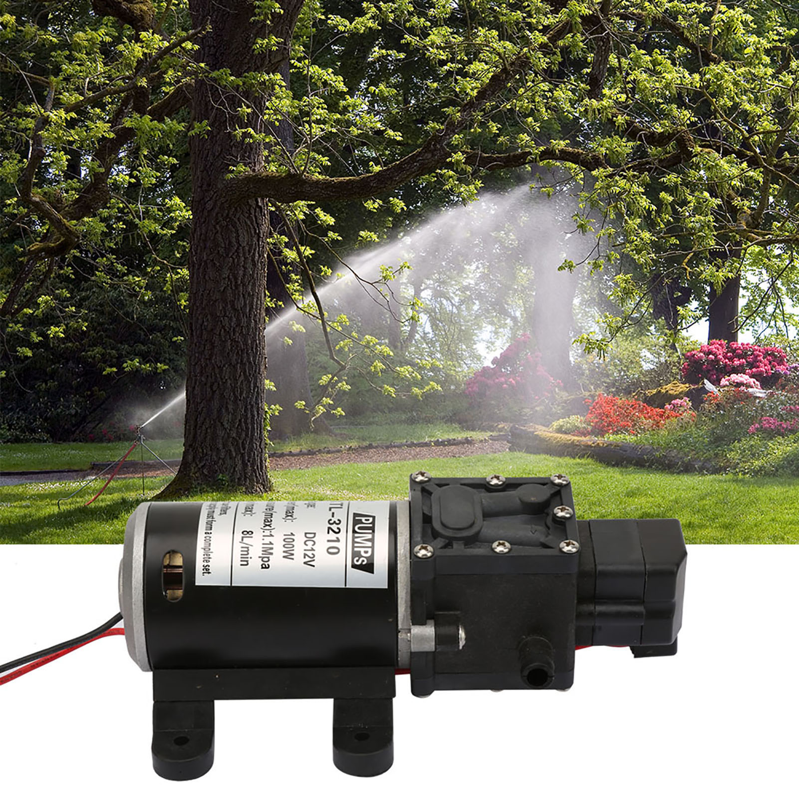 Elektrische Membran-druckwasserpumpe Mit Selbstansaugfunktion Und Druckschalter, 12 V, 100 W