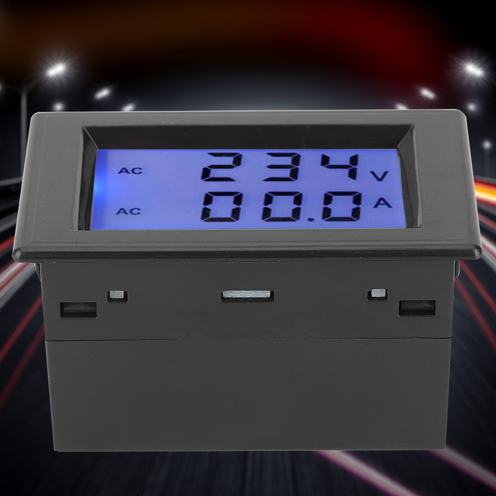 D85-2042a Lcd-doppelanzeige-spannungs- Und Strommessgerät Ac80-300v 200-450v 0,1-100a Mit Stromwandler