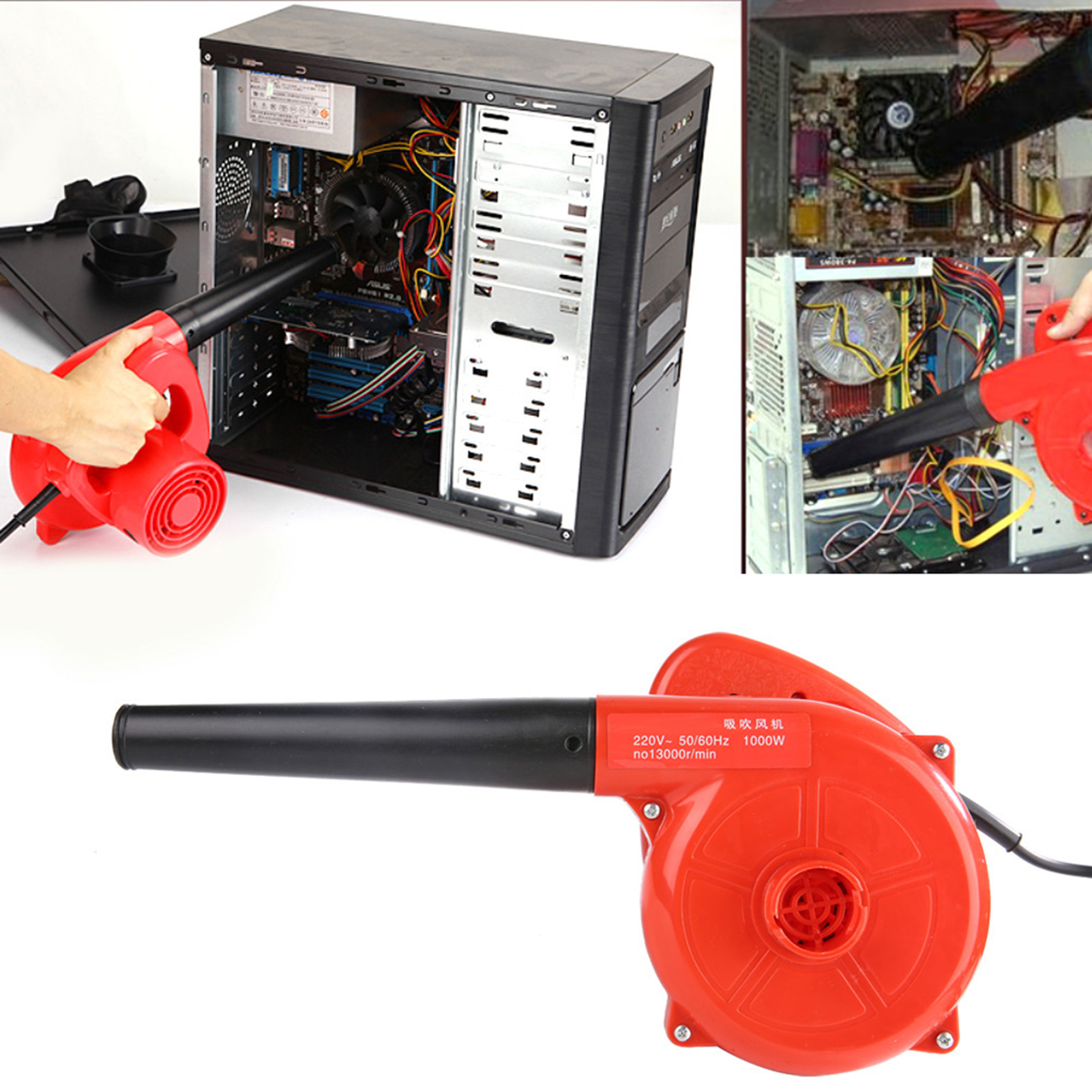 1000-w-handgebläse Für Computer, Autos, Haushaltsgeräte Und Staubentfernung (eu-stecker 220 V)