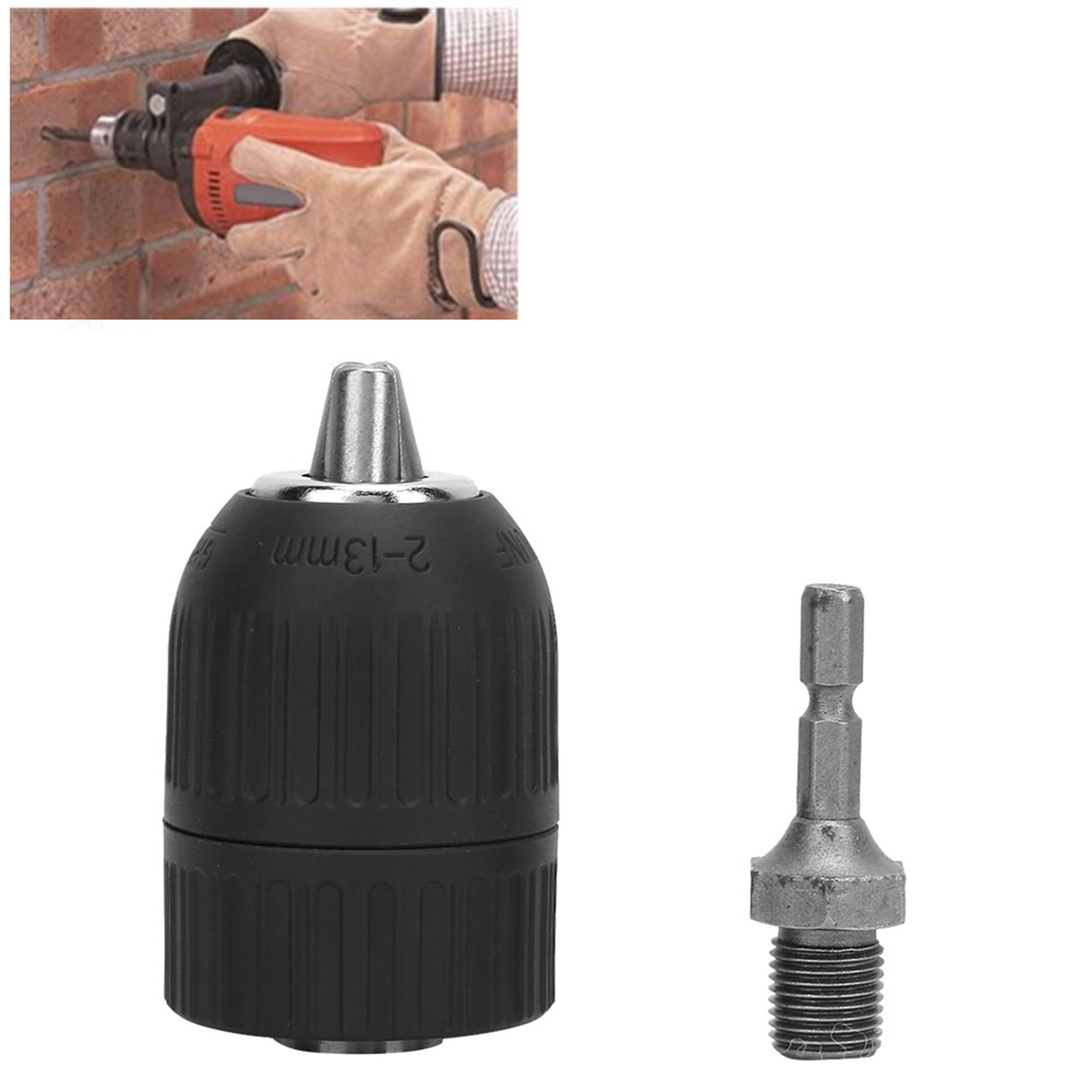 Kunststoffgehäuse 2,0–13 Mm, 1/2–20unf Schnellspannfutter, 1/4-zoll-sechskant-verbindungsstange
