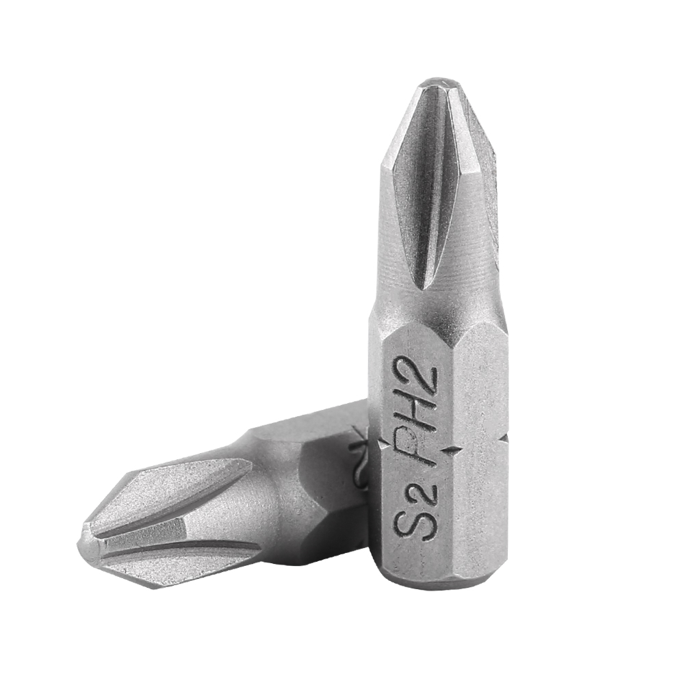 10 X 25 Mm Lange 1/4-zoll-sechskant-magnet-ph2-kreuzschlitzschraubendreherbits S2