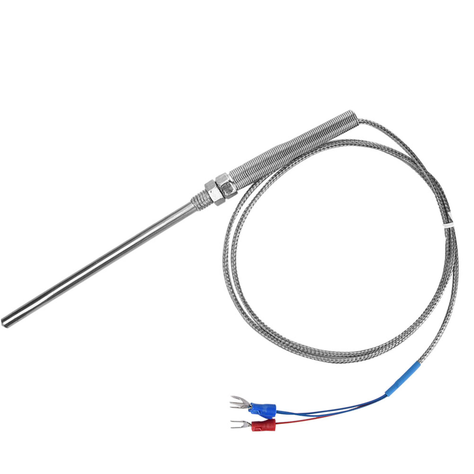 M8-gewinde Pt100 Platin-widerstandsthermoelement, 100 Mm Sonden-temperatursensorkabel 0-400℃ (1 M)