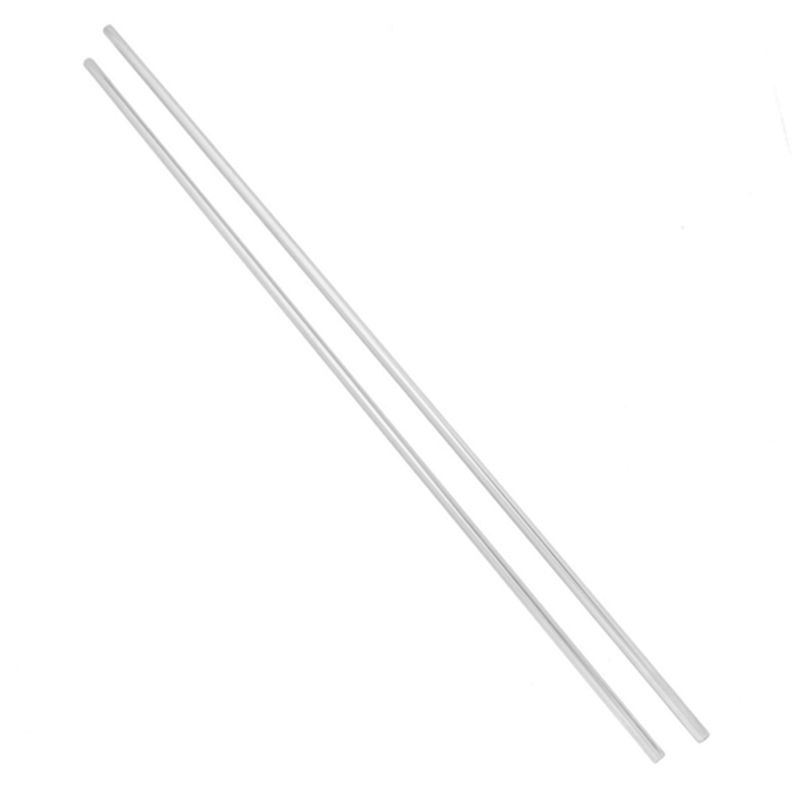 2 Zylindrische Edelstahlschienen, Linearachsen, Gerade Rundstangen, Durchmesser 8 Mm, Länge 600 Mm