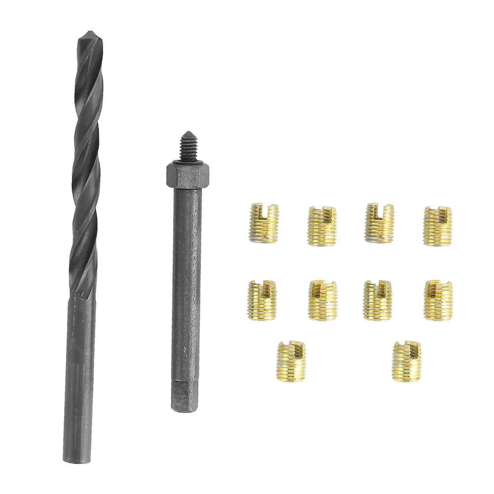 12-teiliges M4x0,7-gewindereparaturset Mit Selbstschneidenden Gewindeteilen Und Einem Gewindebohrerhalter