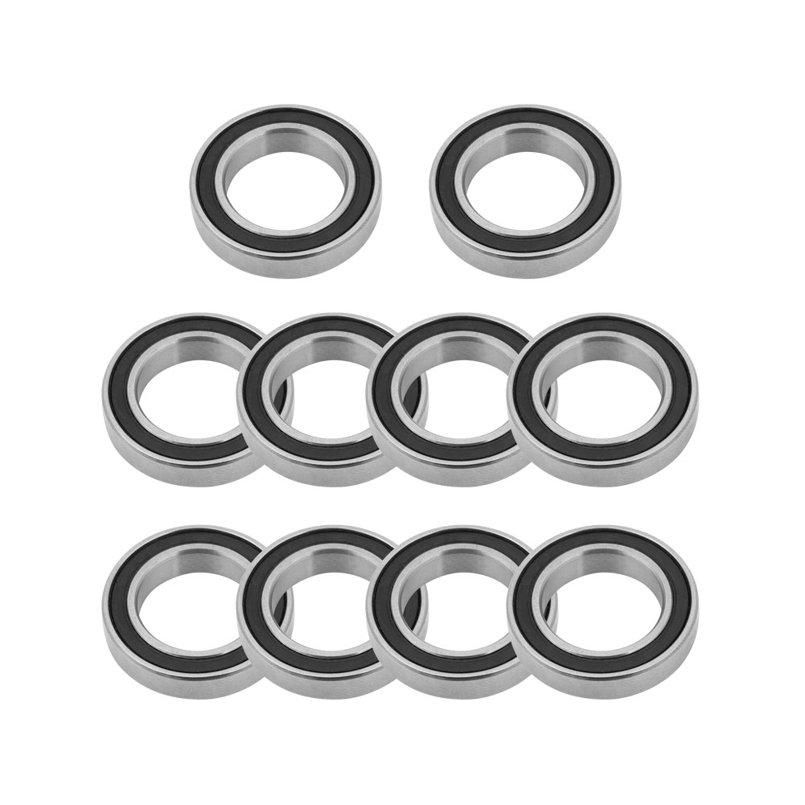 10 Stück 6802rs Gummigedichtete Rillenkugellager 15 Mm × 24 Mm × 5 Mm