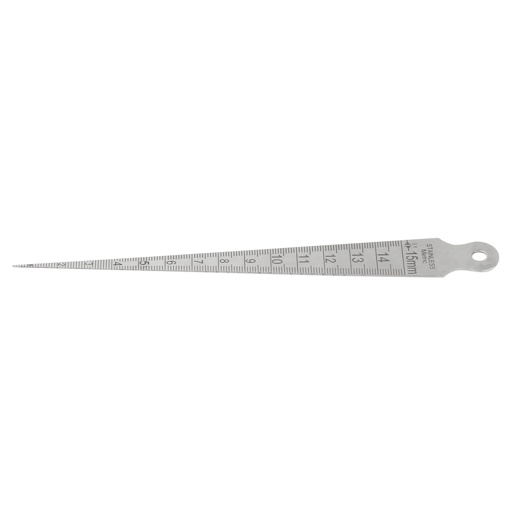 1 Stück Edelstahl-keilschweißkegel, Lineal, Lochprüfwerkzeug 0-15 Mm