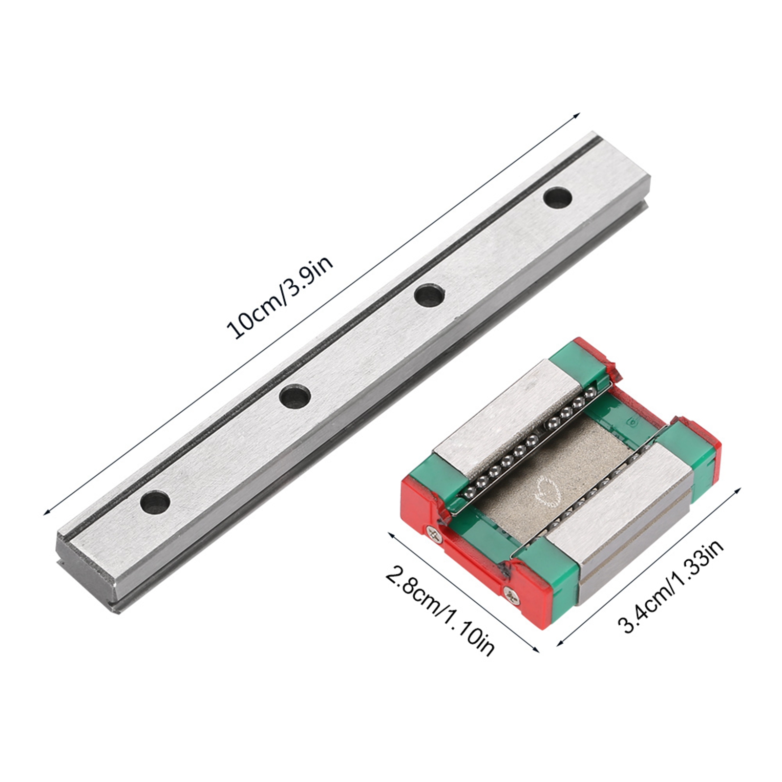 1 Stück Lml12b Miniatur-linearführung, 12 Mm Breiter Gleitblock (100 Mm)