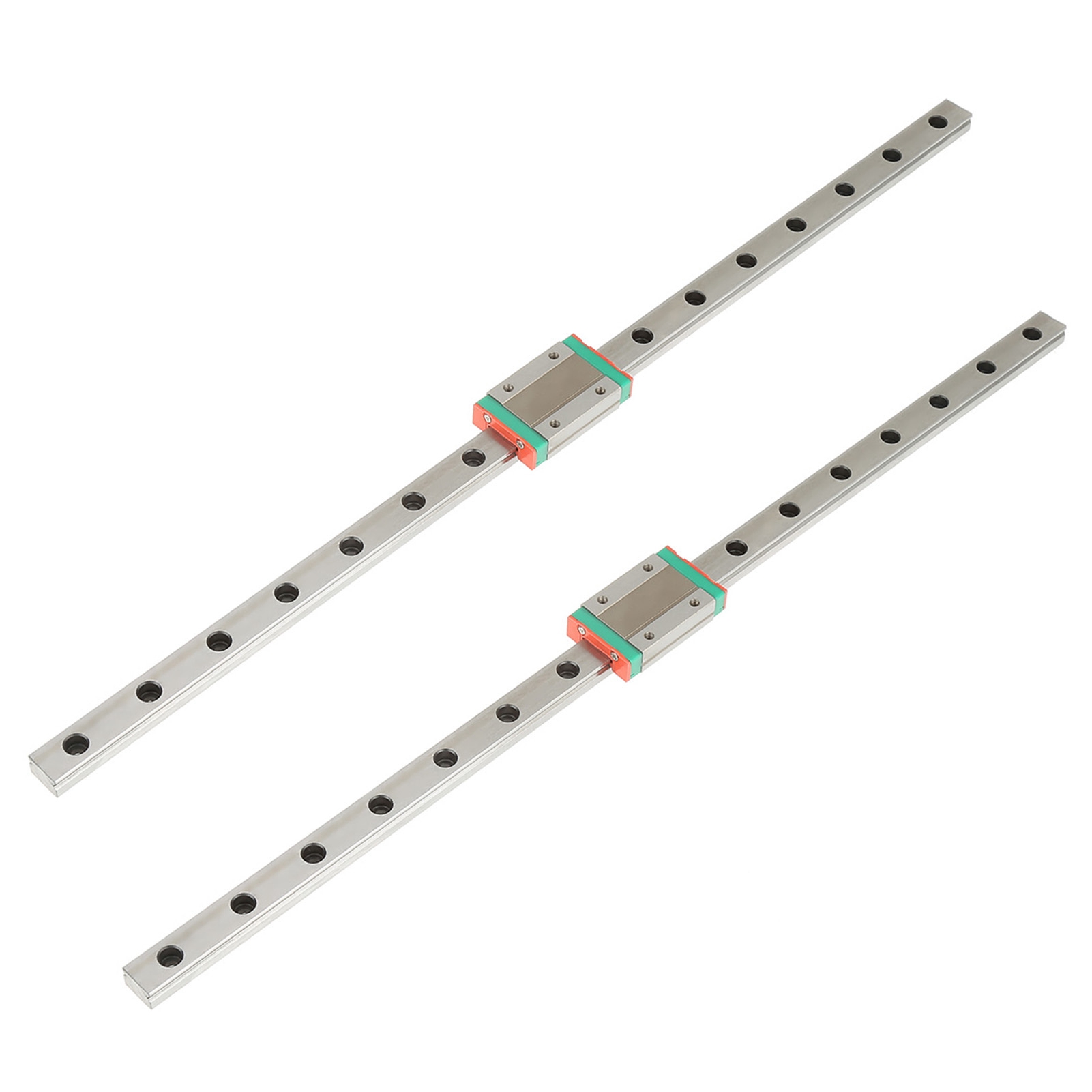 2 Linearführungen Lml12h, Länge 400 Mm, Mit Gleitblöcken Mgn12h