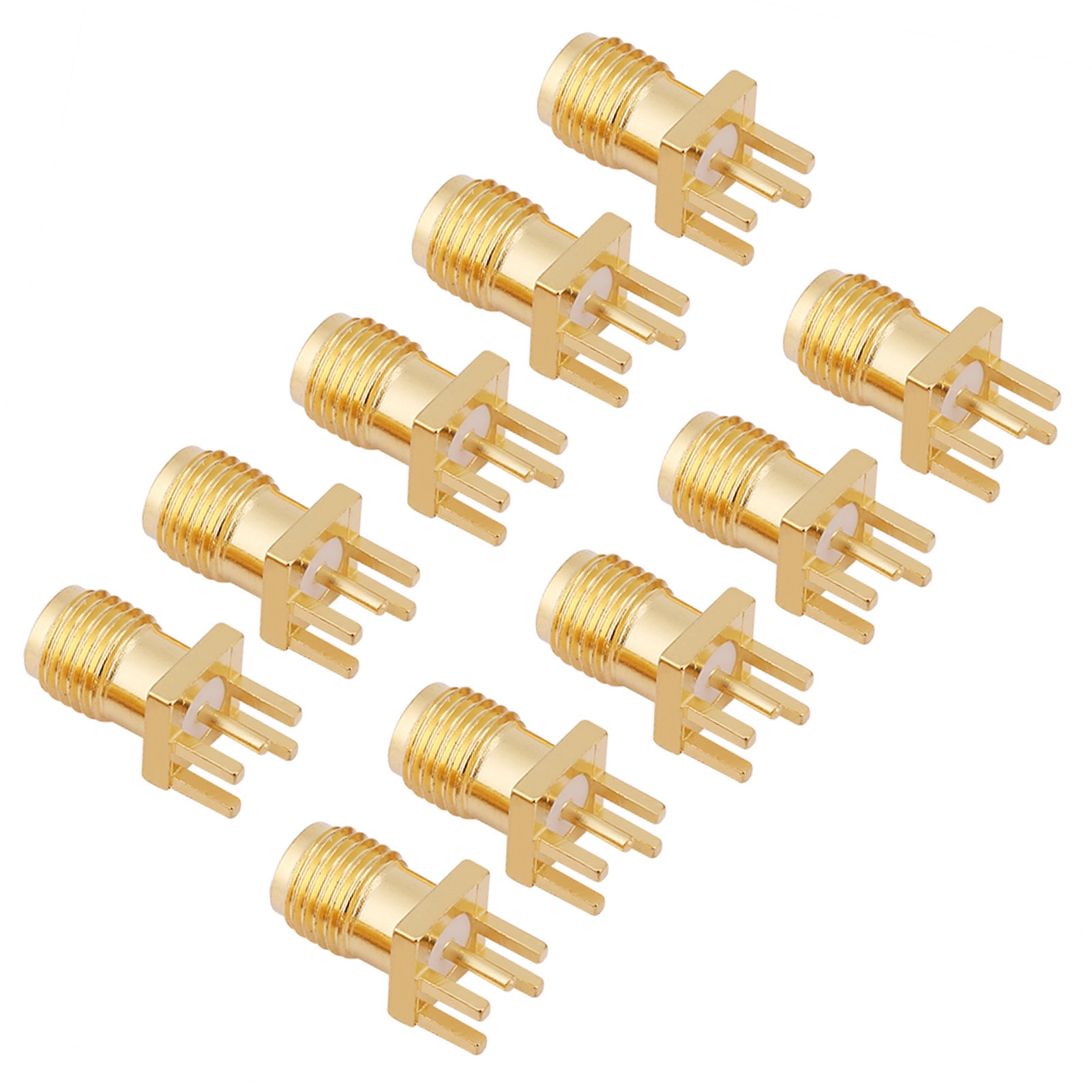 10 Messing-sma-pins An Der Unterseite, Leiterplattenmontage Möglich, 50-ohm-hf-anschlüsse