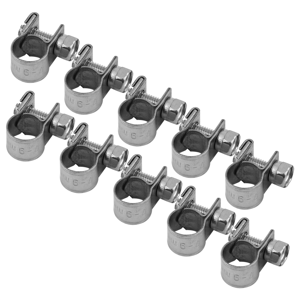 10 Mini-kraftstoffschlauchschellen Aus Edelstahl, 6 Mm–20 Mm (optionale Größe)