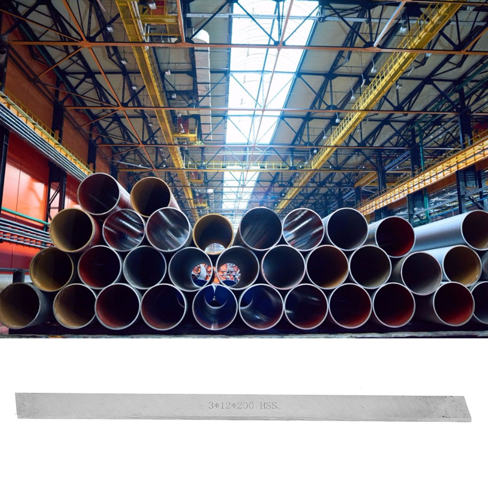 Hss-drehwerkzeug Aus Schnellarbeitsstahl, Quadratischer Weißer Stahlstab (3 12 200 Mm)