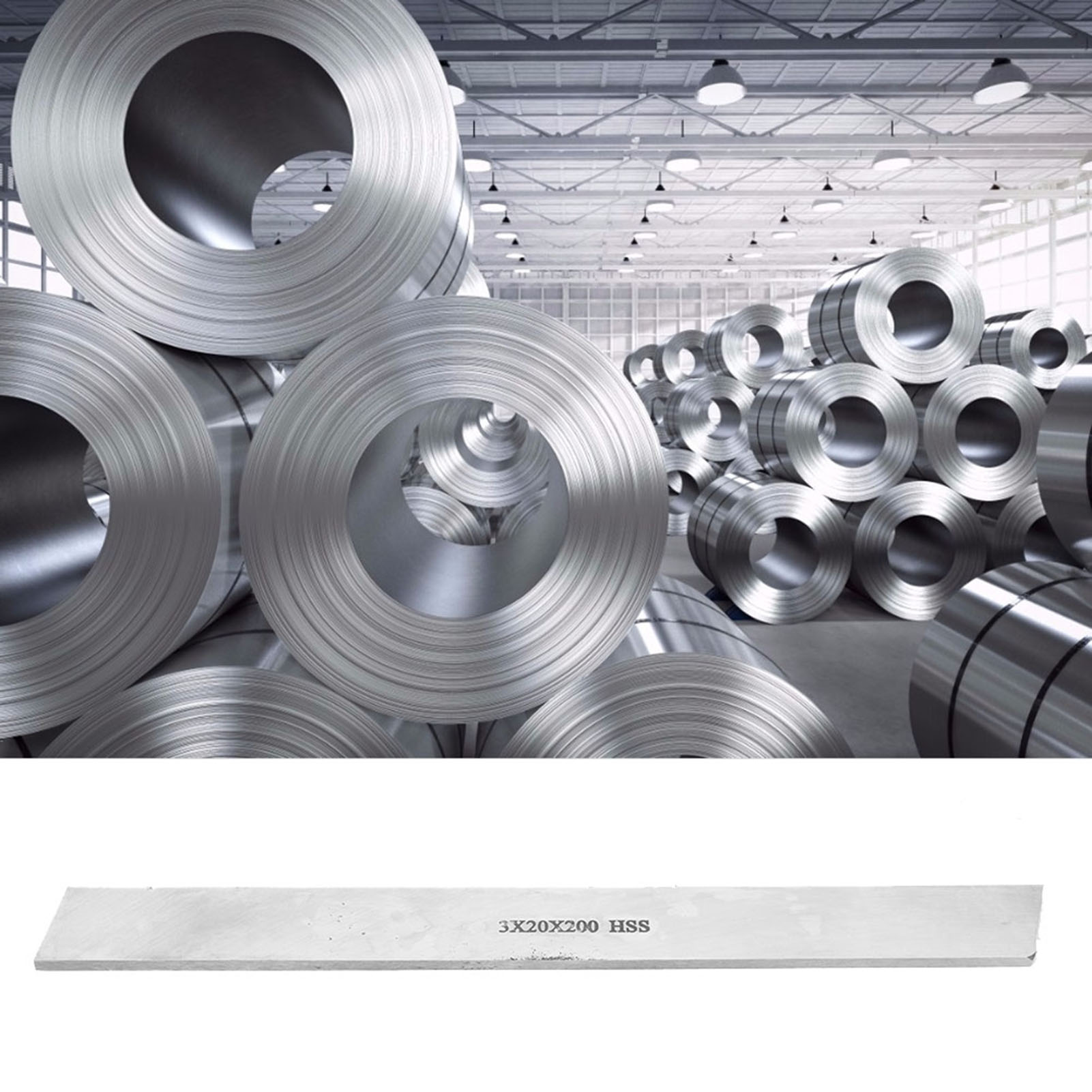 Hss-drehwerkzeug Aus Schnellarbeitsstahl, Quadratischer Weißer Stahlstab (3 20 200 Mm)