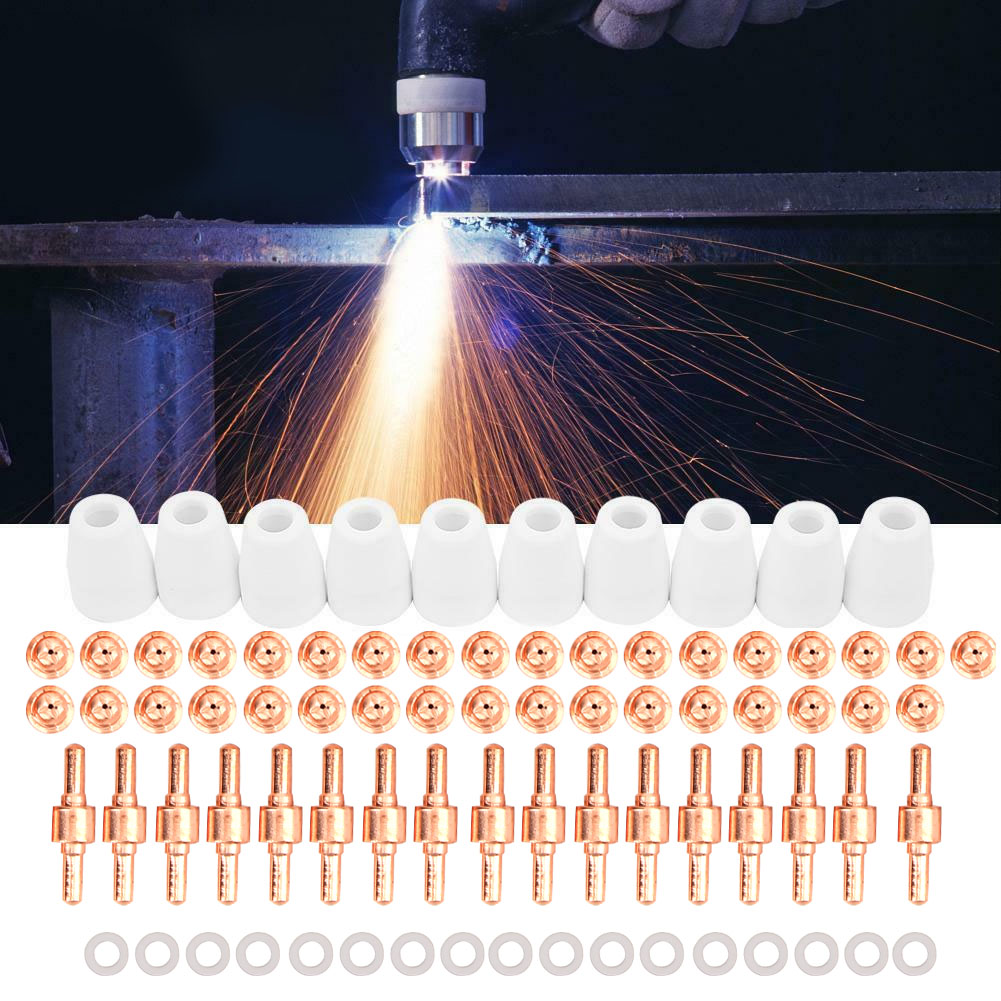 75 Stück Schutzkappe, Spitzenelektroden-drehring Pt-31 Für Lg 40 Plasmaschneidbrenner Cut40 Cut50 (75 Stück)