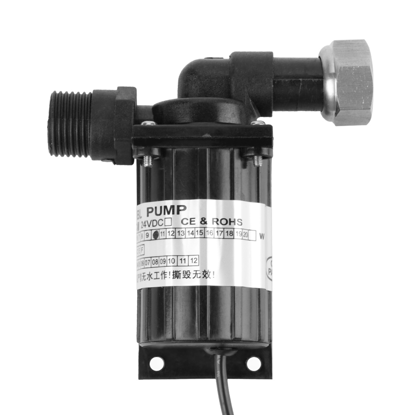 12v Dc 10w Schwarze, Hochtemperaturbeständige, Leise, Bürstenlose Wasserpumpe