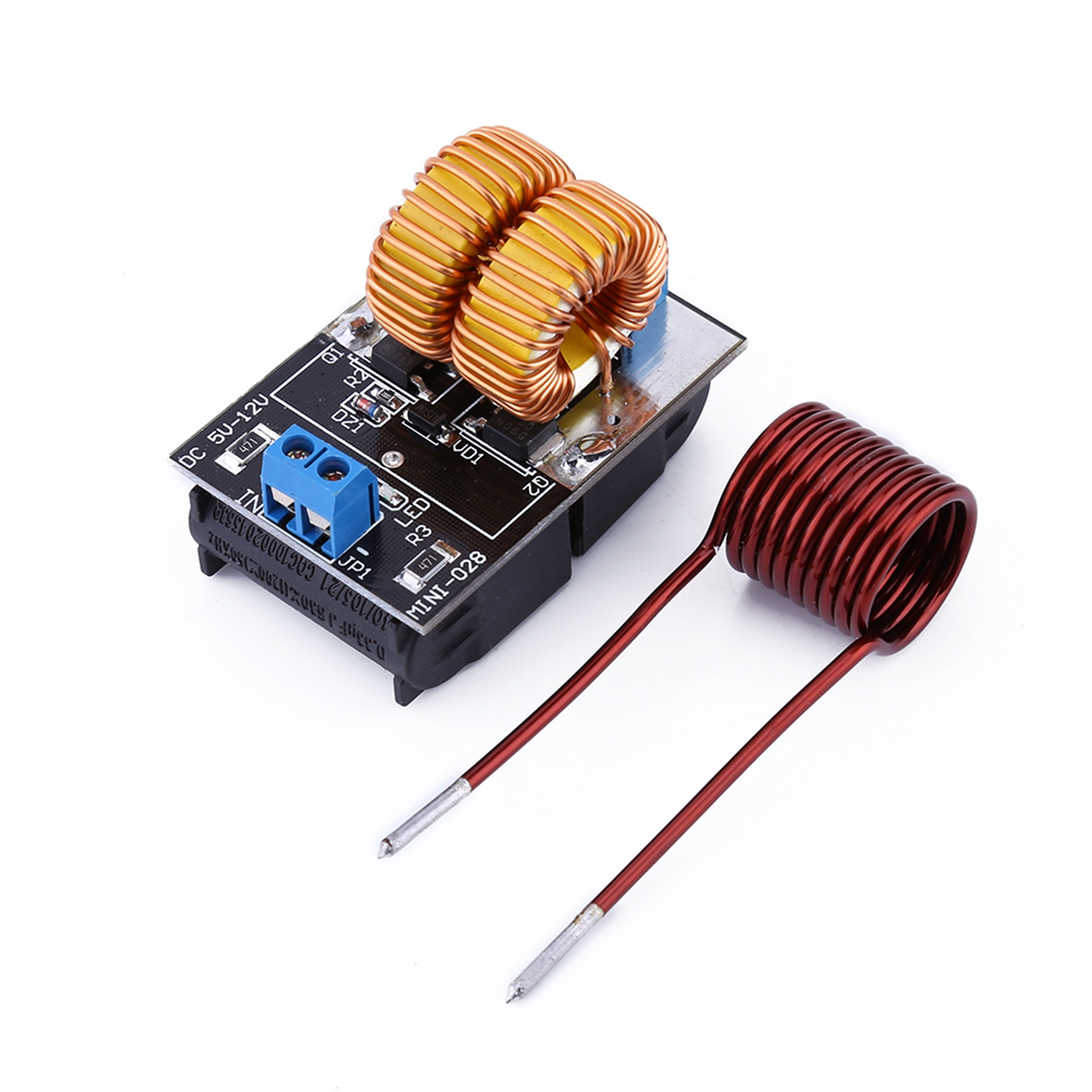 5v/12v Zvs Induktionsheiz-netzteilmodul Mit Tesla-jakobsleiterspule