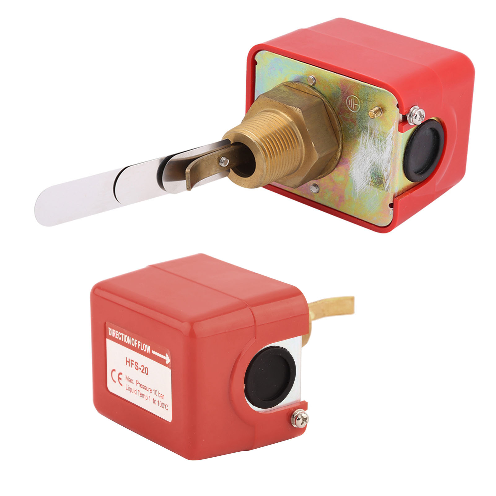 Spdt R3/4 Durchflussschalter Für Flüssigkeiten, Wasser Und Öl, Automatischer Flügelzellen-durchflussschalter, 15 A, 250 V, Ip54, Hfs-20