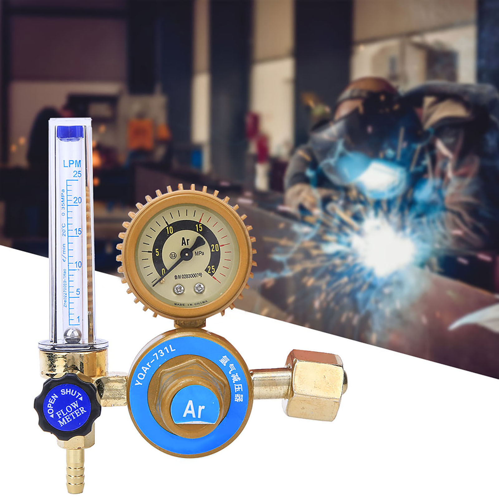 Argon Co2 Mig Tig Durchflussmesser Regler Manometer Schweißteile