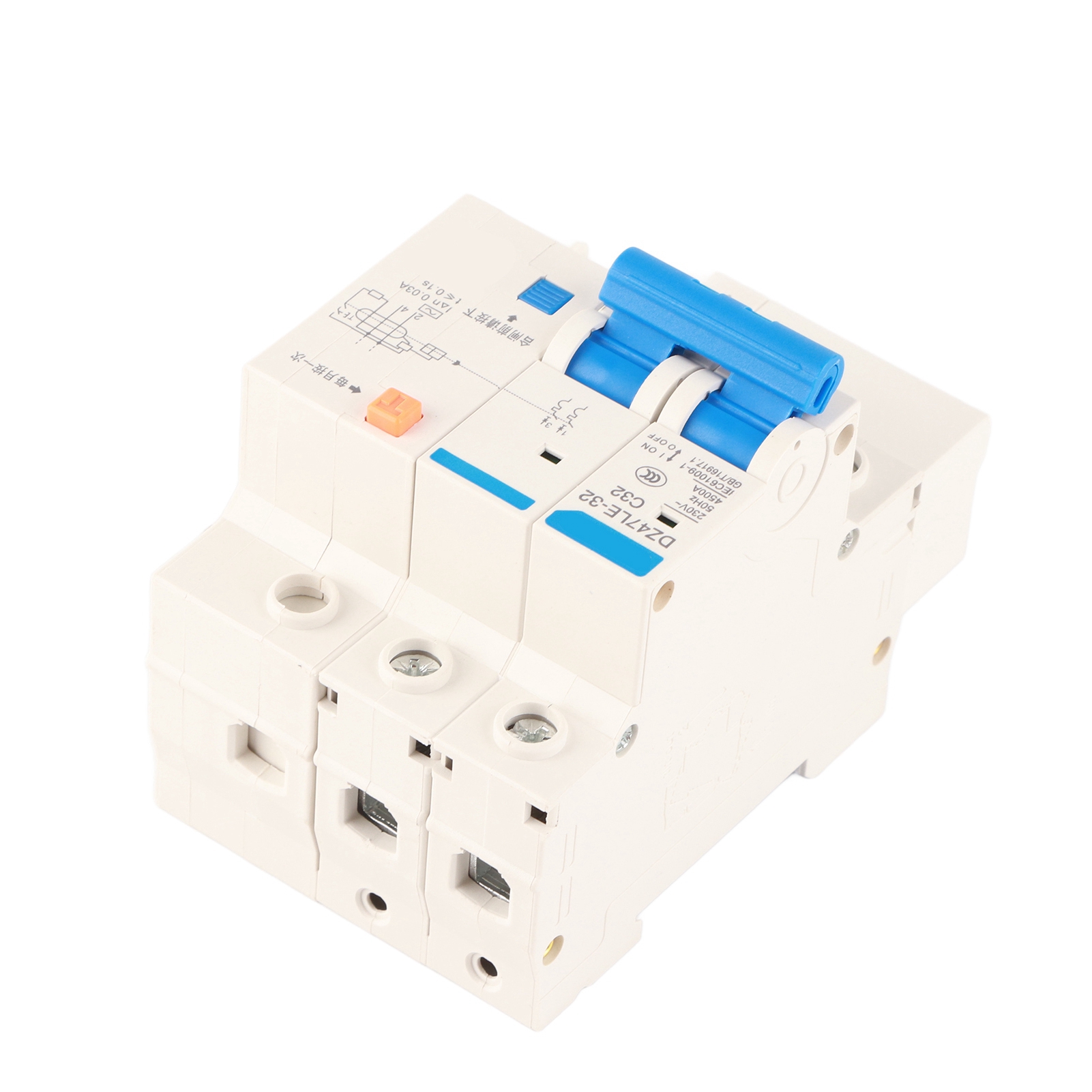 Dz47le-32 2-poliger Fehlerstromschutzschalter N C32 230 V 32 A 30 Ma