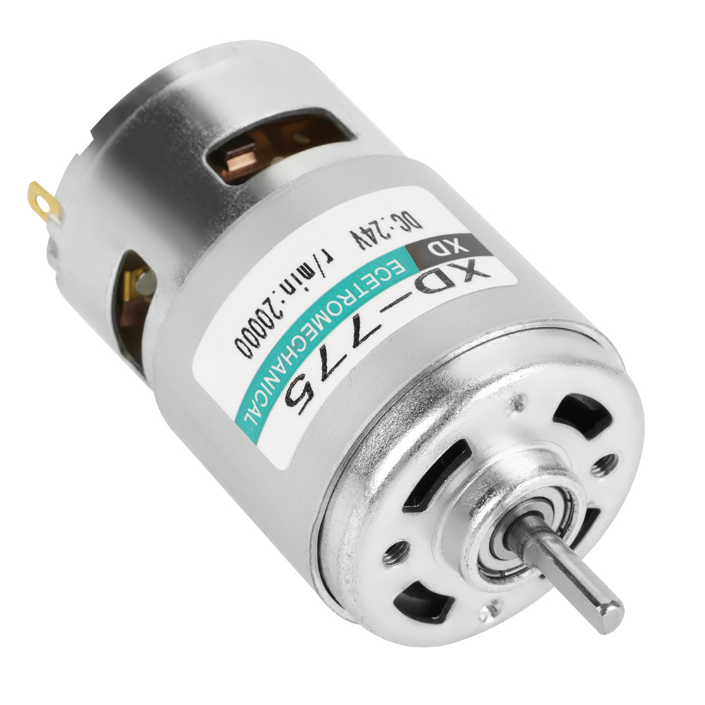 Xd-775 24v Hochgeschwindigkeits-gleichstrommotor Mit Geringem Geräuschpegel Und Doppelten Kugellagern (24v 20000 U/min)