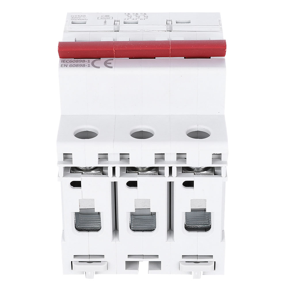 Leitungsschutzschalter Gym8-c45, 3-polig, 400 V Ac, Nennstrom 40 A/50 A/63 A