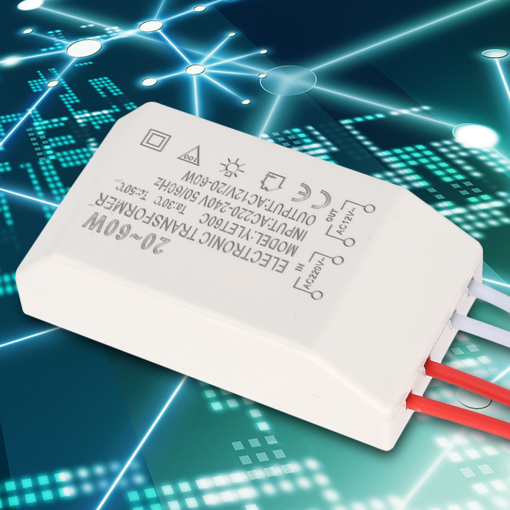 Elektronischer Spannungswandler 220 V – 12 V Ac, 20–60 W, Intelligentes Netzteil, Treiber