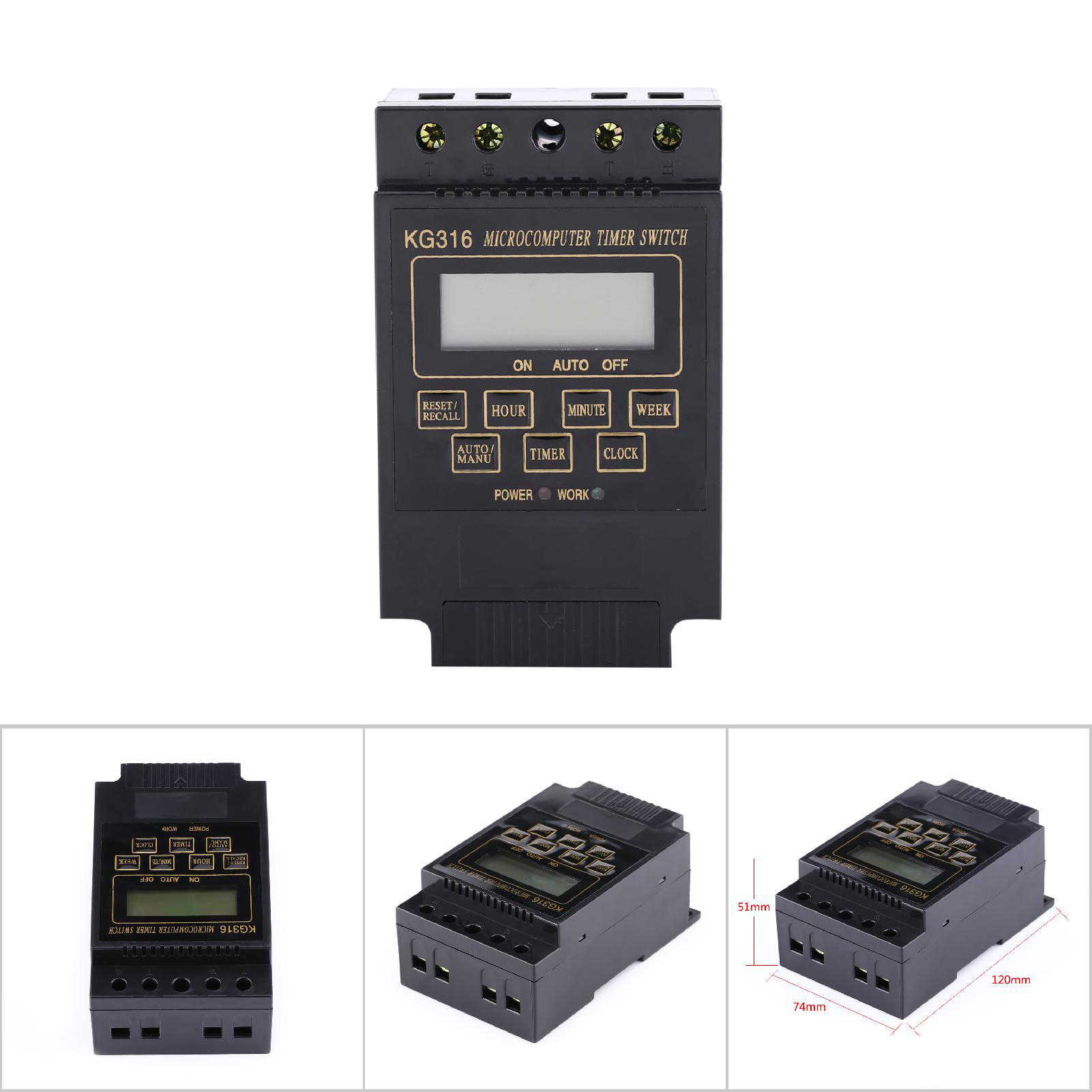 Lcd-digital-zeitschalter, Mikrocomputergesteuert, Programmierbares Zeitrelais (ac220v)