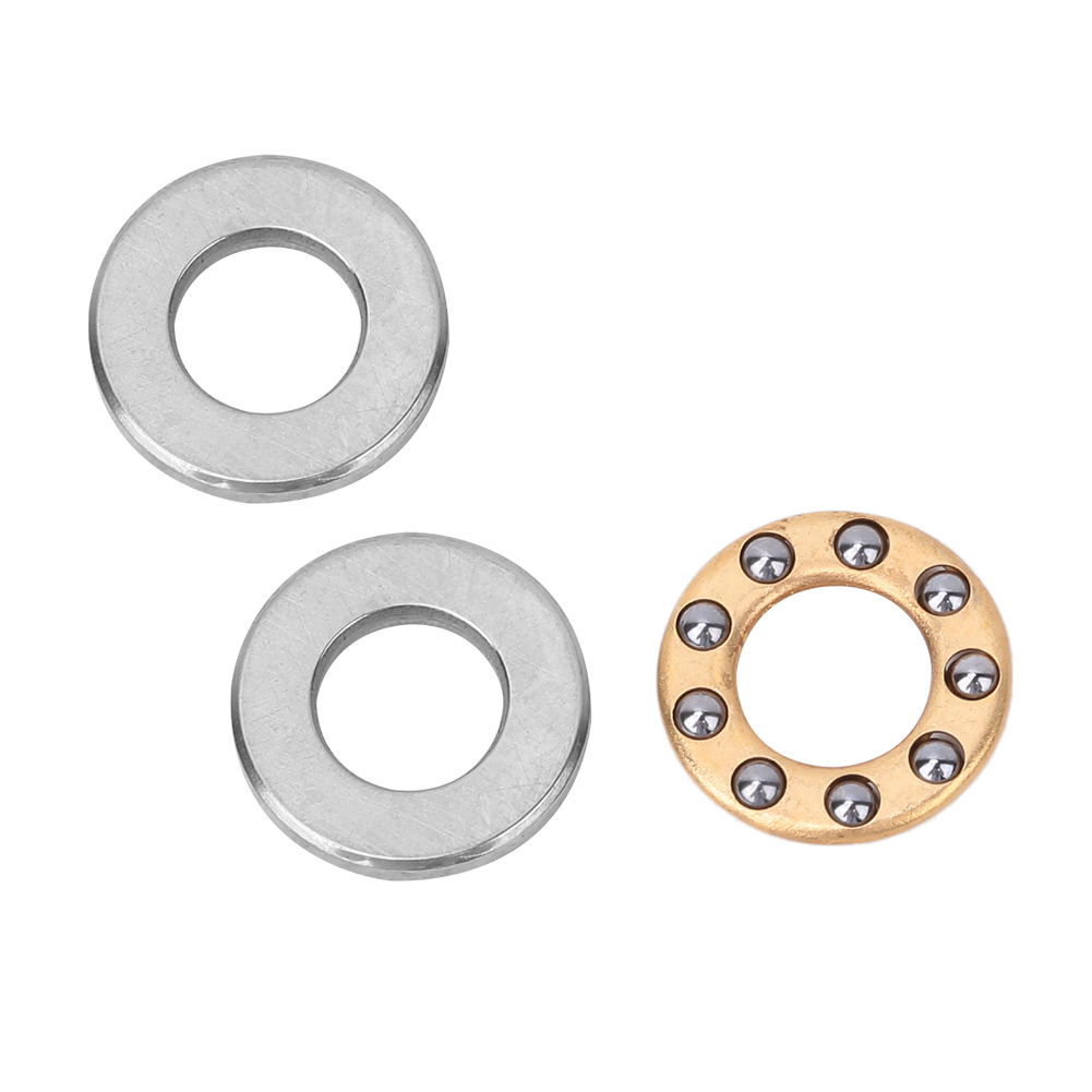 10-teiliger Satz Miniatur-hochpräzisions-axialkugellager Aus Flachstahl (f5-12m 5x12x4mm)