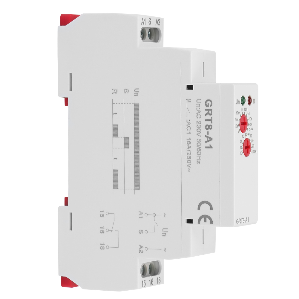 Grt8-a1 Mini-schaltverzögerungsrelais Din-schienenmontage Ac 220 V