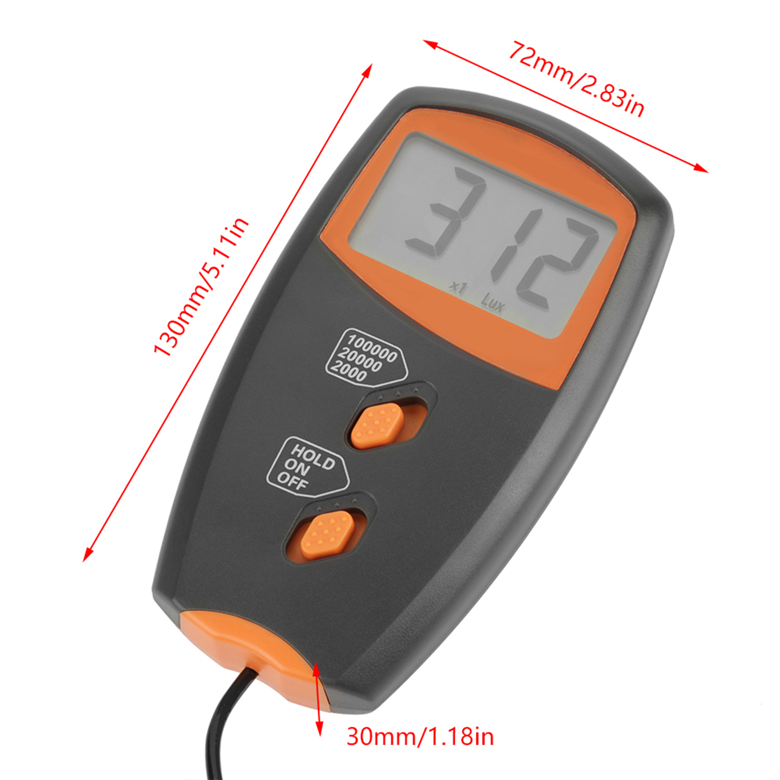 Digitales Luxmeter Lx1010bs Mit Lcd-display, Belichtungsmesser Für Umwelttests